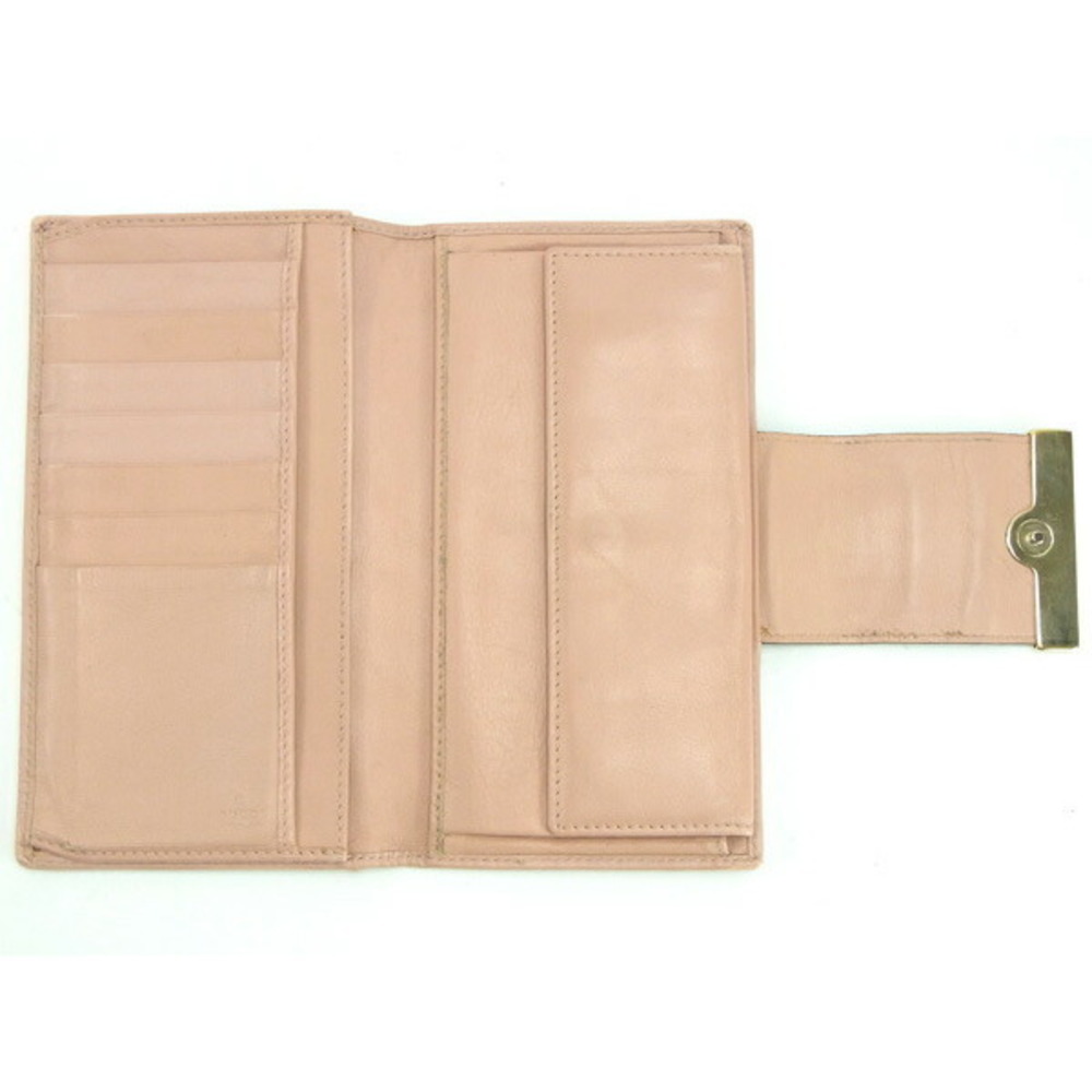 Gucci Accessory Leather Beige Python Wallet Pink … - image 3